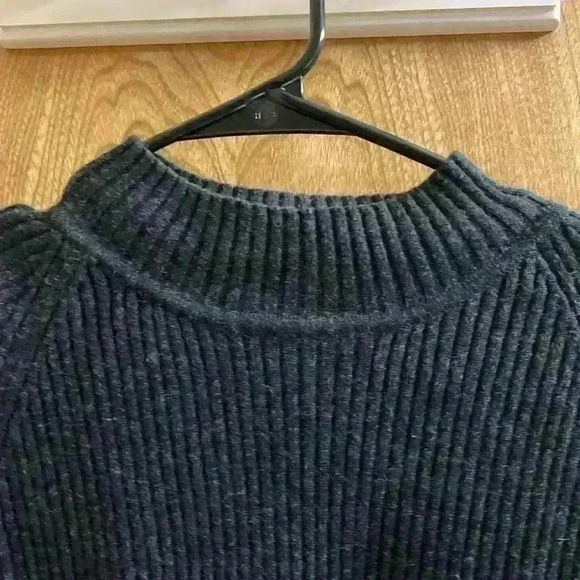 J.Jill VINTAGE 100% Merino Wool Turtleneck Short Sleeve Women’s Sweater 1X Black - Picture 5 of 5